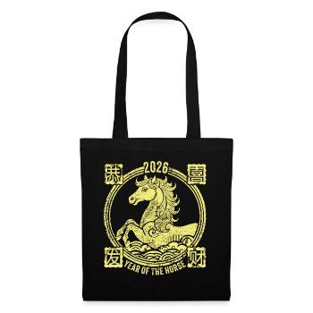 2026 Chinese New Year Of The Horse Vintage - Tote Bag - black - Front