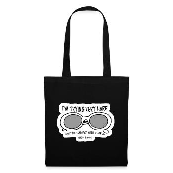 Glass Eye Quote - Tote Bag - black - Front
