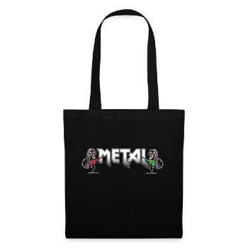 Metal Musik Schnecken - Stoffbeutel - Schwarz - Vorne