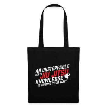 BJJ Jiu Jitsu - Stoffbeutel - Schwarz - Vorne