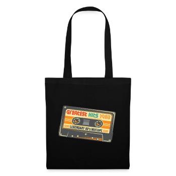 Greatest Hits 1983 Birthday Cassette Tape Design - Tote Bag - black - Front