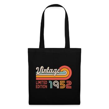 anniversary 70 years vintage 1952 retro - Tote Bag - black - Front