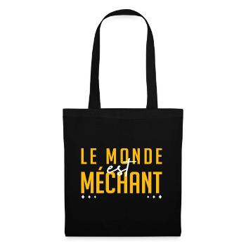 Le monde est méchant - Sac en tissu - noir - Devant