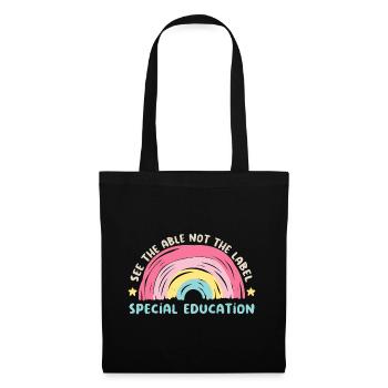See The Able Not The Label Special Education - Sac en tissu - noir - Devant