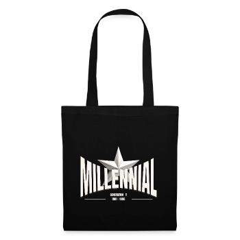 Millennial Star – Generation Y - Stoffbeutel - Schwarz - Vorne