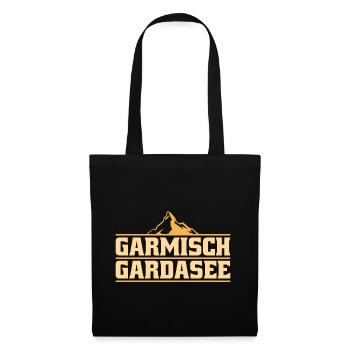 Crossing the Alps Garmisch Lake Garda - Tote Bag - black - Front