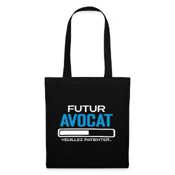 Futur Avocat Idée Cadeau Futur Avocat - Sac en tissu - noir - Devant
