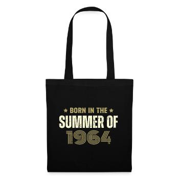 Jahrgang 1964 Jahrgang 1964 Geburtstagsgeschenk - Stoffbeutel - Schwarz - Vorne