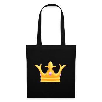 Crown - Krone - Stoffbeutel - Schwarz - Vorne