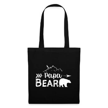 Papa BEAR - Father Gift - Tote Bag - black - Front