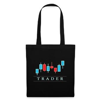 Schwarzer Trader - Stoffbeutel - Schwarz - Vorne