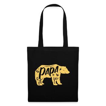 Papa Ours - Stoffbeutel - Schwarz - Vorne