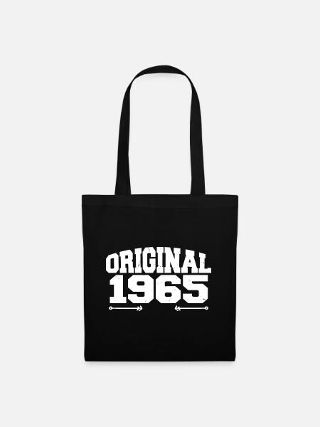 Original 1965 | Geburtstagsgeschenk 1965 - Stoffbeutel - Schwarz