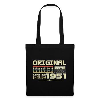 Birthday October 1951 Original | October 1951 - Tote Bag - black - Front