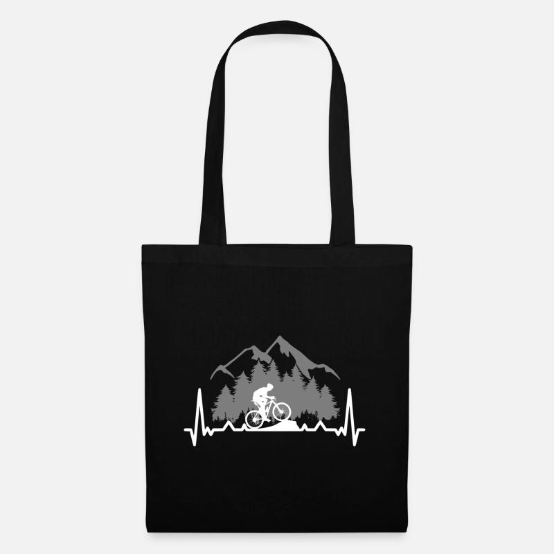 Heartbeat - VTT - VTT - Vélo - Sac en tissu - noir