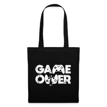 Game Over Gamepad Gaming Zocker Gamer Controller - Sac en tissu - noir - Devant