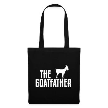 Goatfather Animal drôle d'amant de père de chèvre - Sac en tissu - noir - Devant