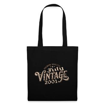 Cadeau Juillet 2001 Anniversaire Juillet 2001 July - Sac en tissu - noir - Devant