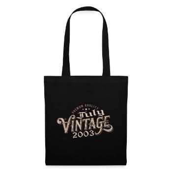 Cadeau Juillet 2003 Anniversaire Juillet 2003 July - Sac en tissu - noir - Devant