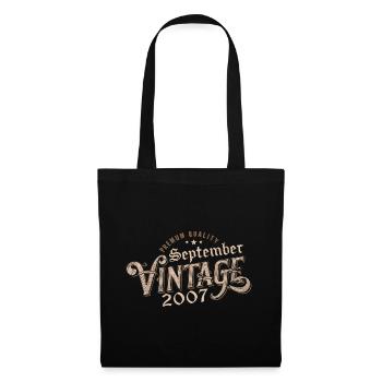 Birthday September 2007 Gift September 2007 - Tote Bag - black - Front