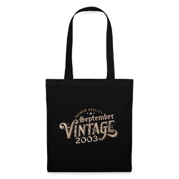 Birthday September 2003 Gift September 2003 - Tote Bag - black - Front