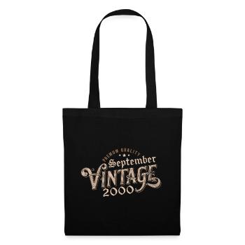 Birthday September 2000 Gift September 2000 - Tote Bag - black - Front
