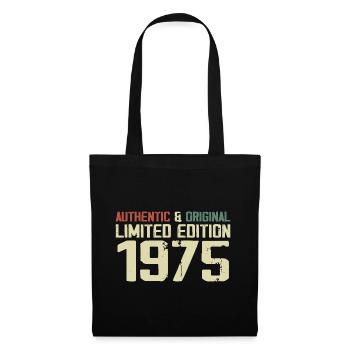 1975 Cadeau Anniversaire 1975 Vintage 1975 Rétro - Sac en tissu - noir - Devant