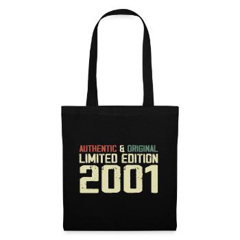 2001 Birthday Gift 2001 Vintage 2001 Retro - Tote Bag - black - Front