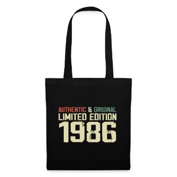 1986 Birthday Gift 1986 Vintage 1986 Retro - Tote Bag - black - Front
