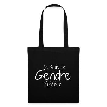Gendre humour beau fils, Gendre Idéal Humour - Sac en tissu - noir - Devant