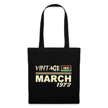 Mars 1973 - March 1973 - Sac en tissu - noir - Devant