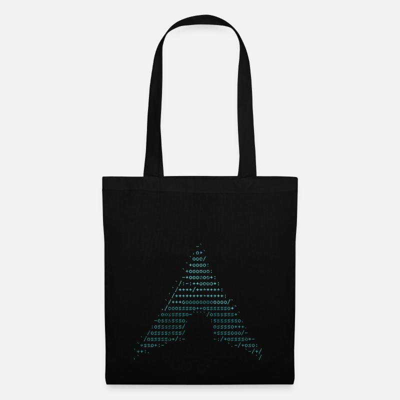 arch linux blau vintage - Stoffbeutel - Schwarz