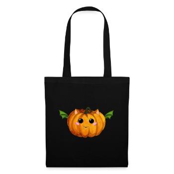 Citrouille d’Halloween - Sac en tissu - noir - Devant