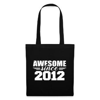 Born in 2012 Vintage Retro Anniversary Gift 2012 - Tote Bag - black - Front