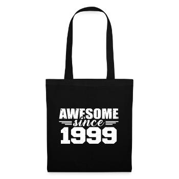 Né en 1999 Vintage Cadeau Anniversaire Rétro 1999 - Sac en tissu - noir - Devant