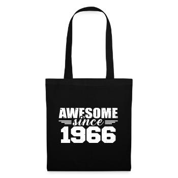 Né en 1966 Vintage Cadeau Anniversaire Rétro 1966 - Sac en tissu - noir - Devant