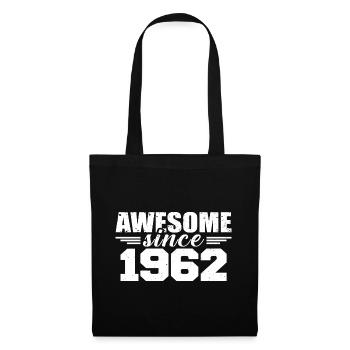 Né en 1962 Vintage Cadeau Anniversaire Rétro 1962 - Sac en tissu - noir - Devant