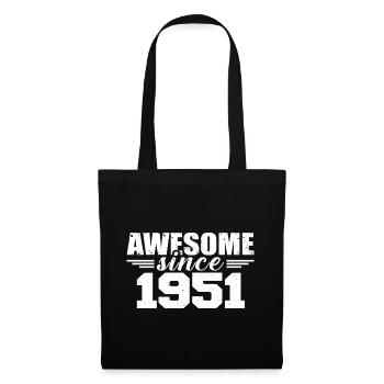 Born in 1951 Vintage Retro Anniversary Gift 1951 - Tote Bag - black - Front