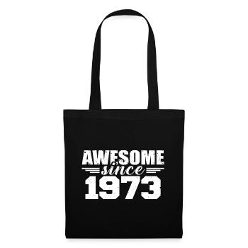 Né en 1973 Vintage Cadeau Anniversaire Rétro 1973 - Sac en tissu - noir - Devant