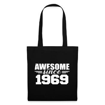 Né en 1969 Vintage Cadeau Anniversaire Rétro 1969 - Sac en tissu - noir - Devant