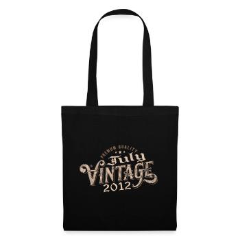 Cadeau Juillet 2012 Anniversaire Juillet 2012 July - Sac en tissu - noir - Devant