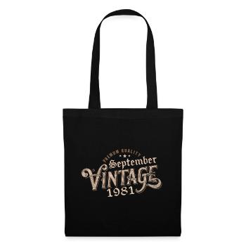 September 1981 Birthday Gift September 1981 - Tote Bag - black - Front