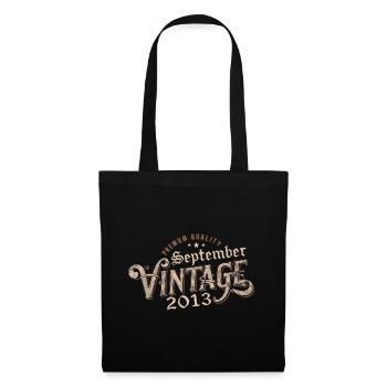 Birthday September 2013 Gift September 2013 - Tote Bag - black - Front