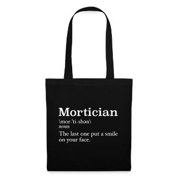 Mortician Definition Mortuary Science Student - Tote Bag - black - Front