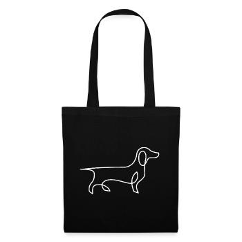 The Dachshund T-Shirt - Tote Bag - black - Front