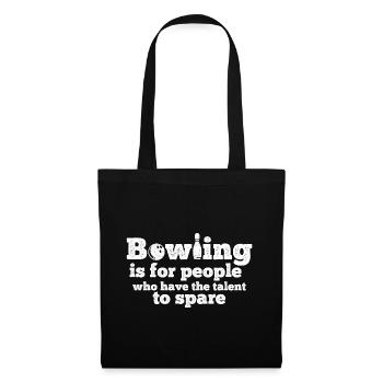 Bowling - Stoffbeutel - Schwarz - Vorne