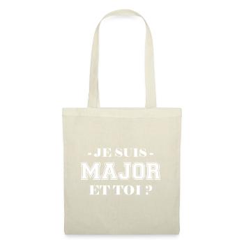 Major super pouvoir homme - Sac en tissu - nature - Devant