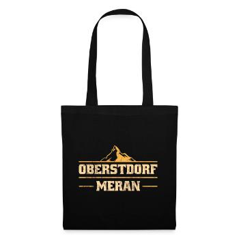 Crossing the Alps Oberstdorf Merano E5 long-distance hiking trail - Tote Bag - black - Front