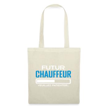 Futur Chauffeur Idée Cadeau Futur Chauffeur - Sac en tissu - nature - Devant