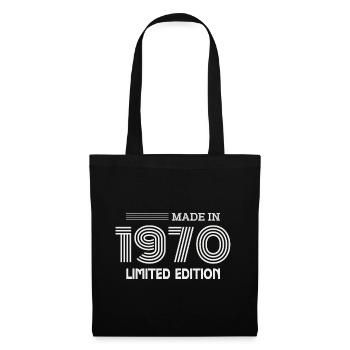 cadeau anniversaire 1970 idée cadeau 1970 - Sac en tissu - noir - Devant